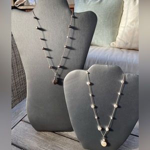 2 Pearl on String Necklaces